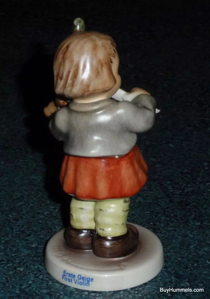 "First Violin" Goebel Hummel Figurine #2184 TMK8 - Little Girl Playing Violin!