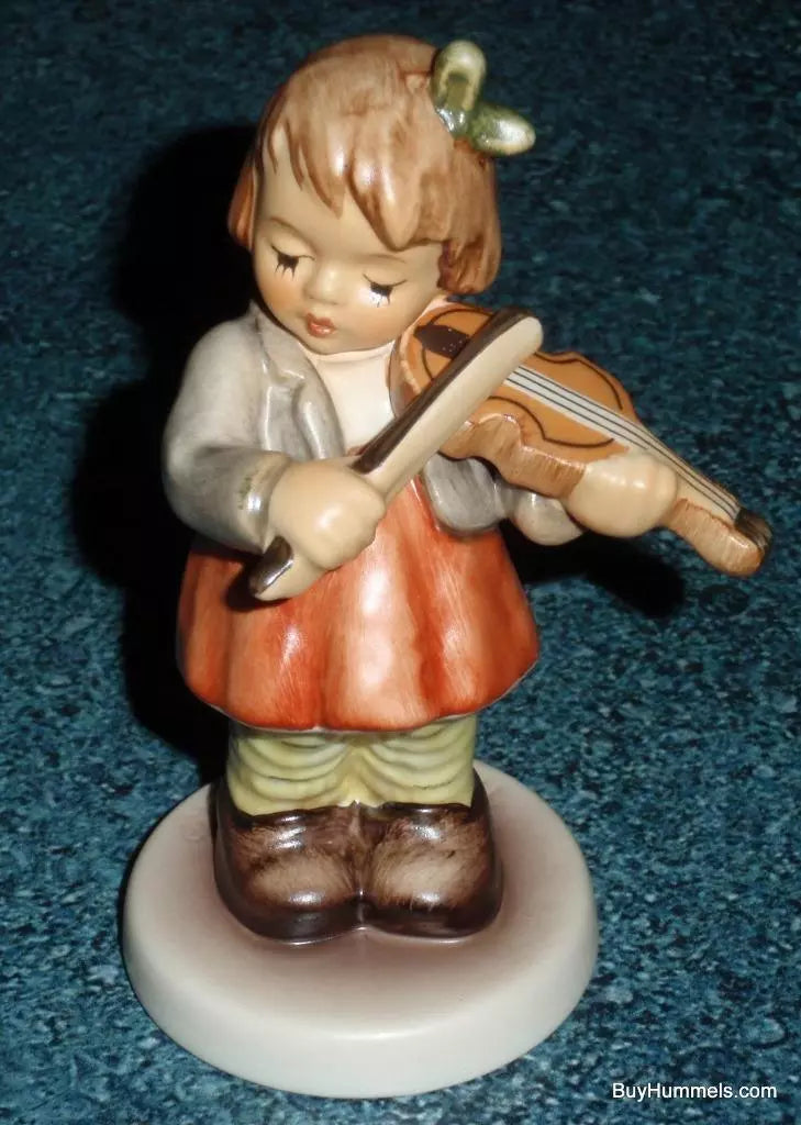 "First Violin" Goebel Hummel Figurine #2184 TMK8 - Little Girl Playing Violin!
