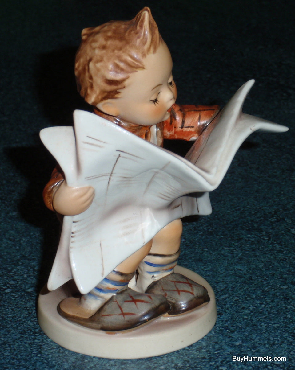 "Latest News" Goebel Hummel Figurine #184 Boy Reading Newspaper CUTE COLLECTIBLE