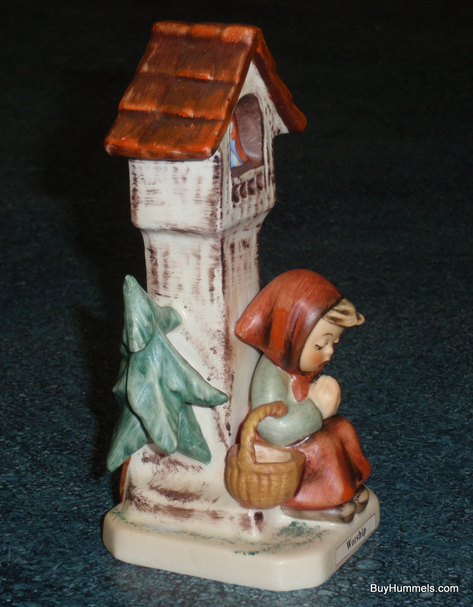 "Worship" Goebel Hummel Figurine #84/0 - Little Girl Praying By Shrine