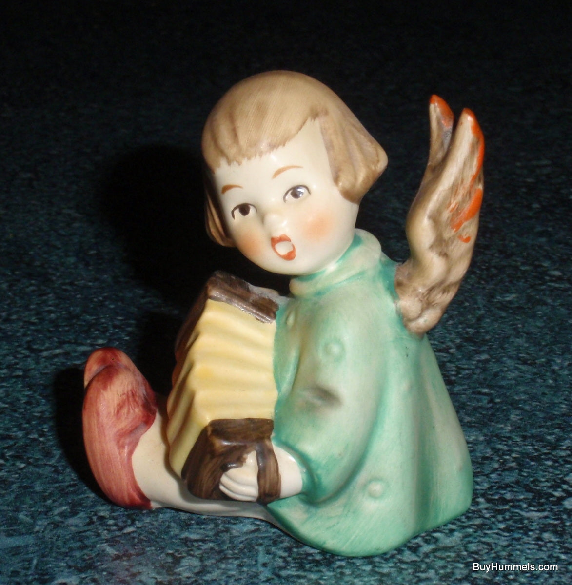 Angel With Accordion Goebel Hummel Candleholder Figurine!