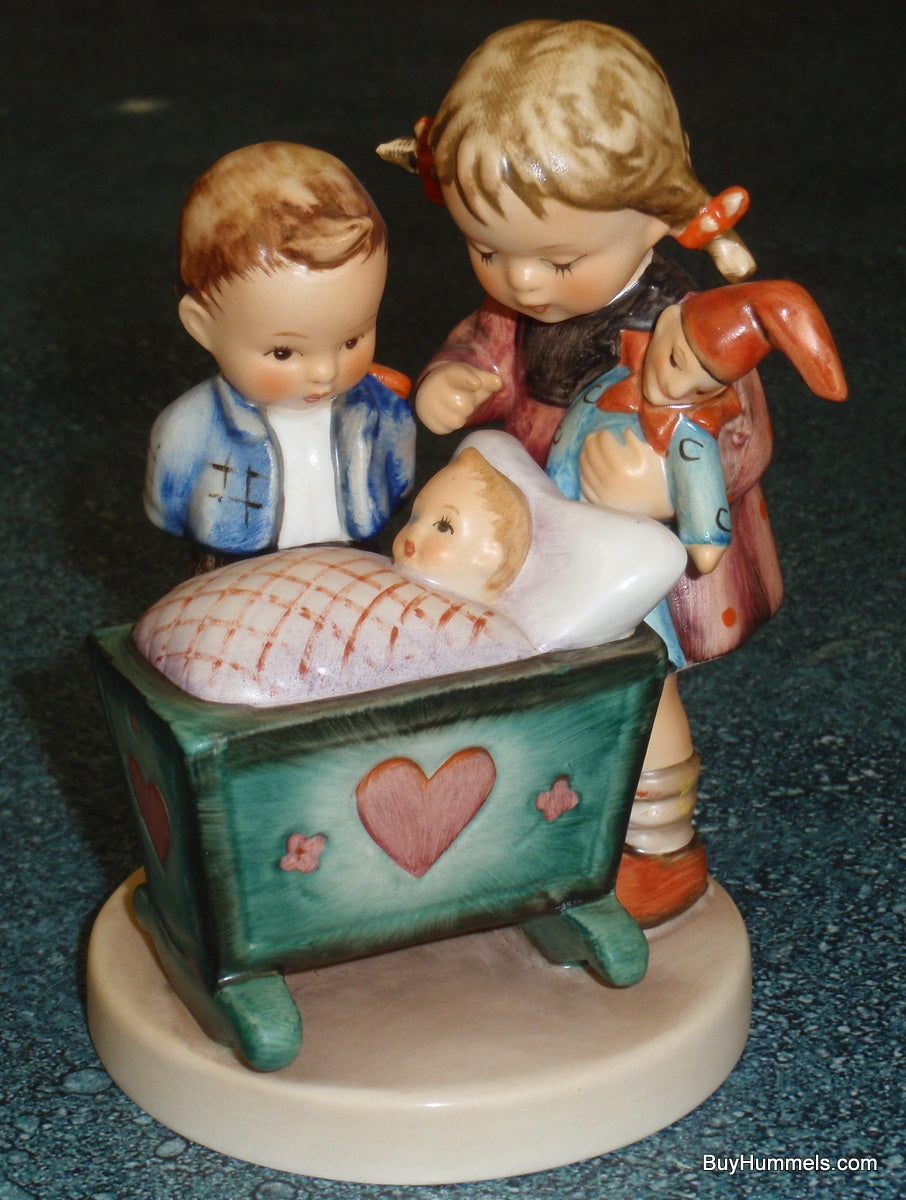 "Blessed Event" Goebel Hummel Figurine #333 - Siblings With Little Newborn Baby!