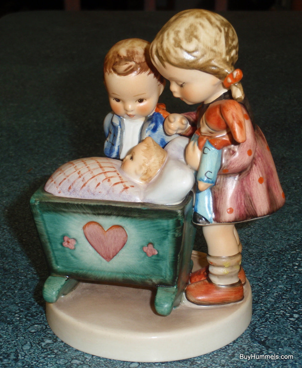"Blessed Event" Goebel Hummel Figurine #333 - Siblings With Little Newborn Baby!