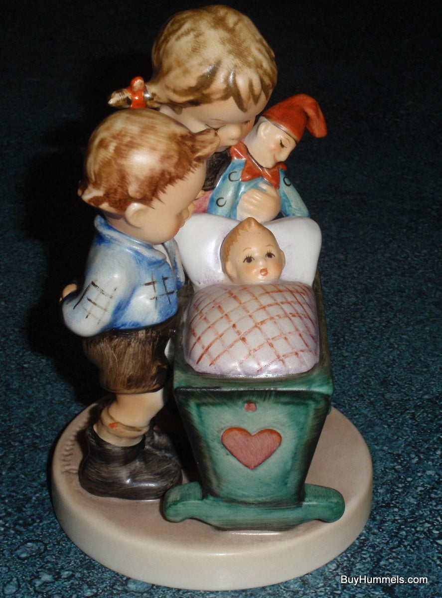 "Blessed Event" Goebel Hummel Figurine #333 - Siblings With Little Newborn Baby!
