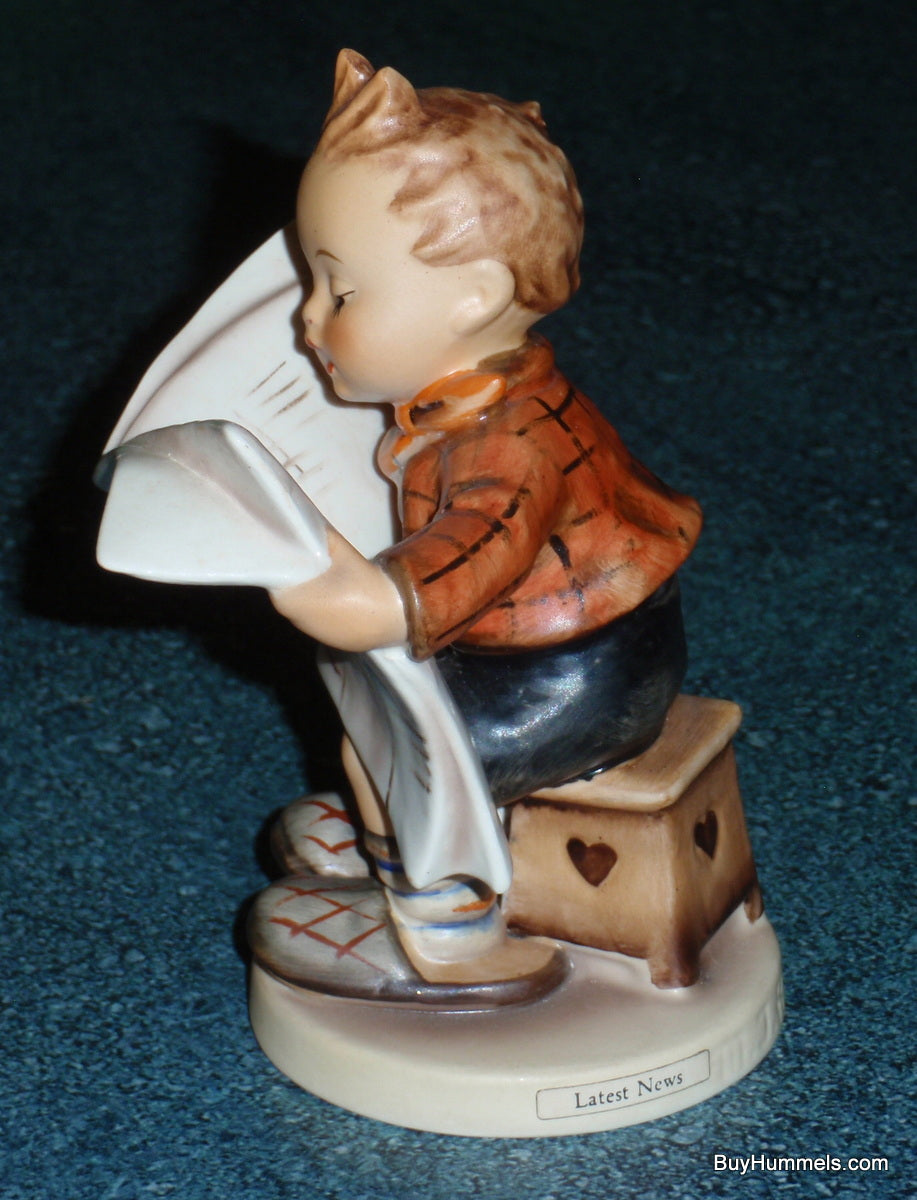 "Latest News" Goebel Hummel Figurine #184 Boy Reading Newspaper CUTE COLLECTIBLE