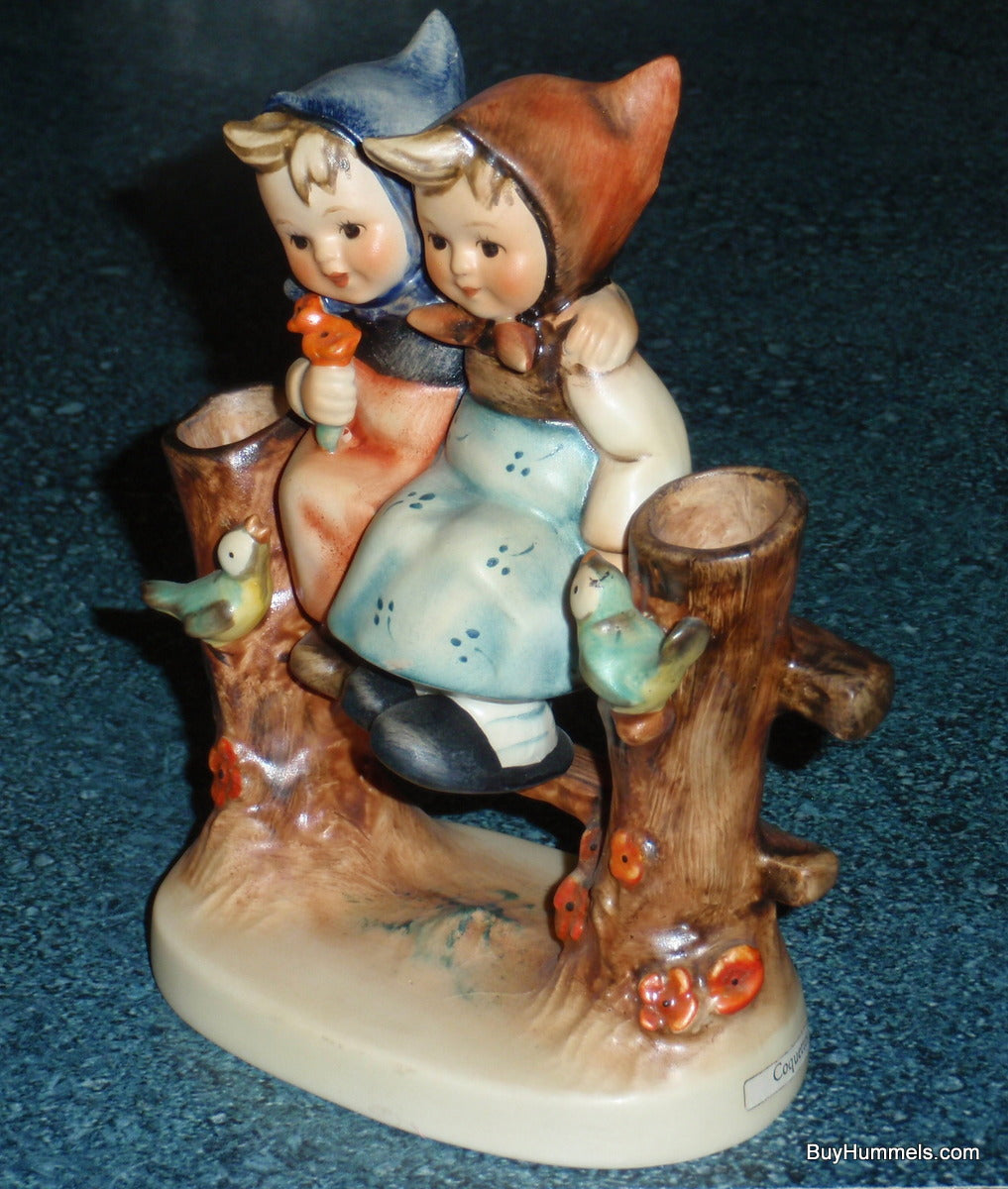 "Coquettes" Goebel Hummel Figurine #179 - Two BFFs On Fence - GREAT GIFT!