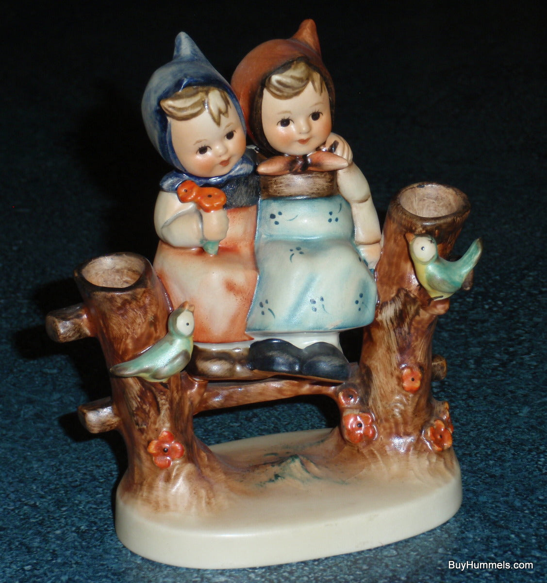 "Coquettes" Goebel Hummel Figurine #179 - Two BFFs On Fence - GREAT GIFT!