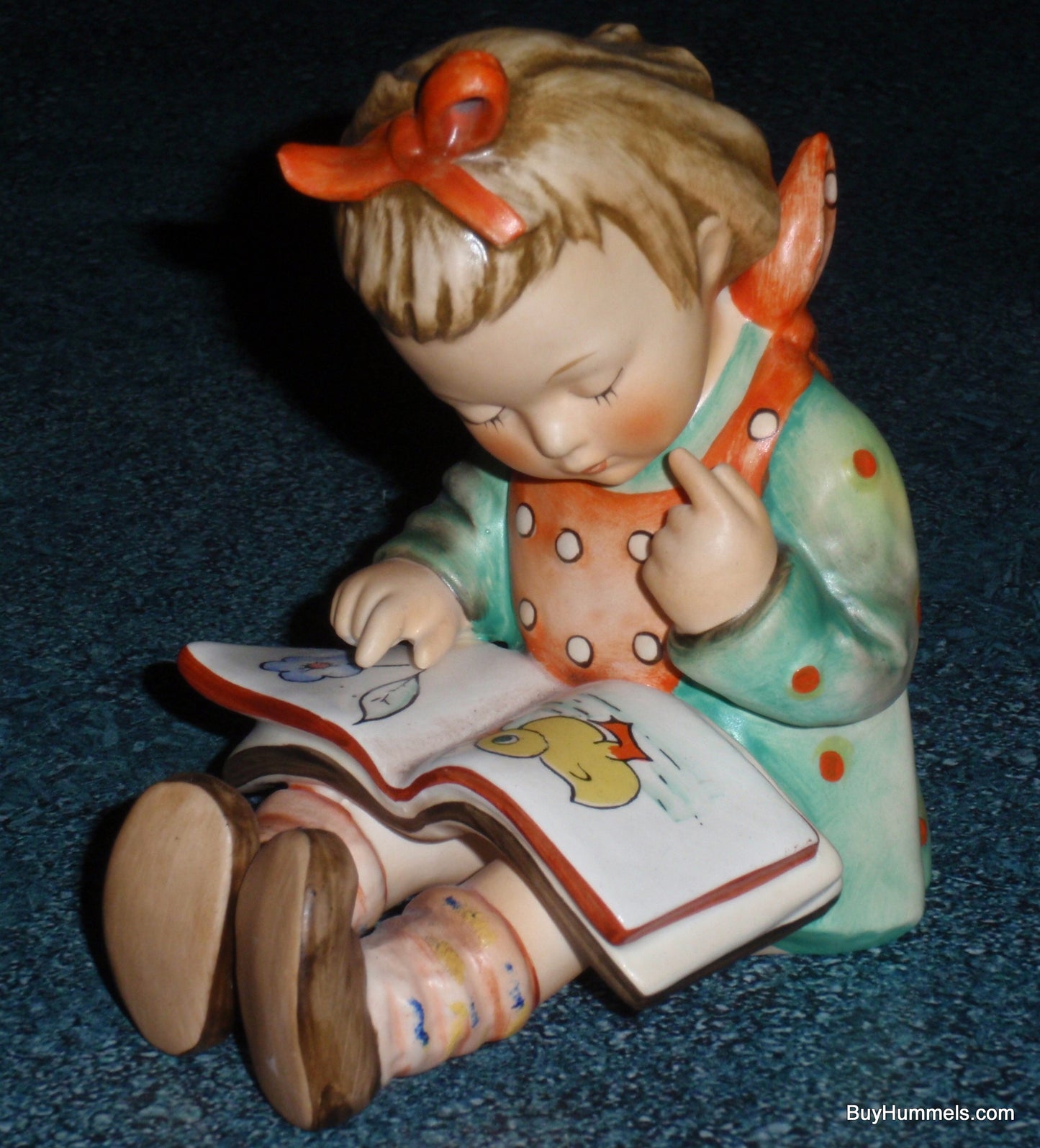 Girl Bookworm Goebel Hummel Figurine #8 - Little Girl Reading Book