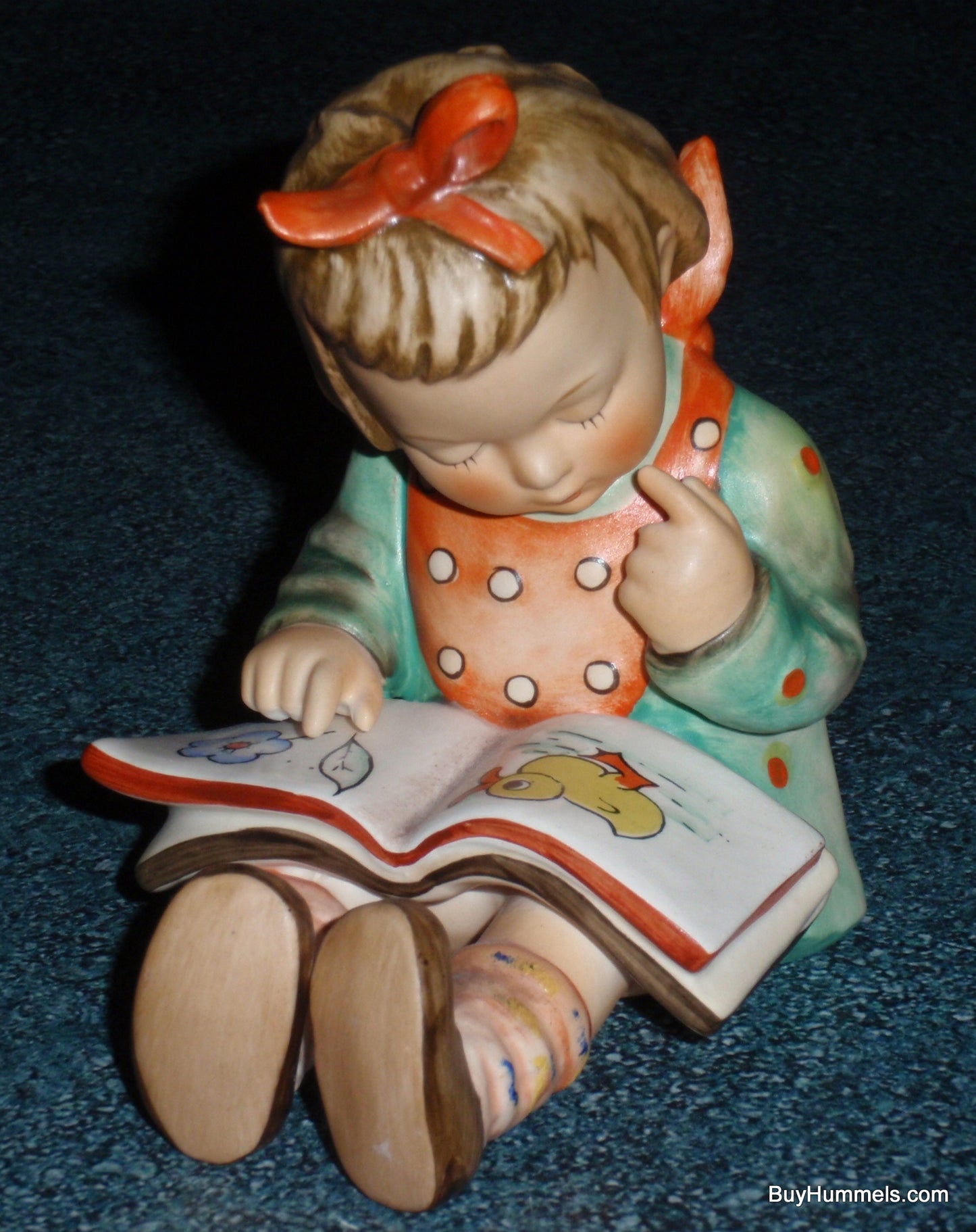 Girl Bookworm Goebel Hummel Figurine #8 - Little Girl Reading Book