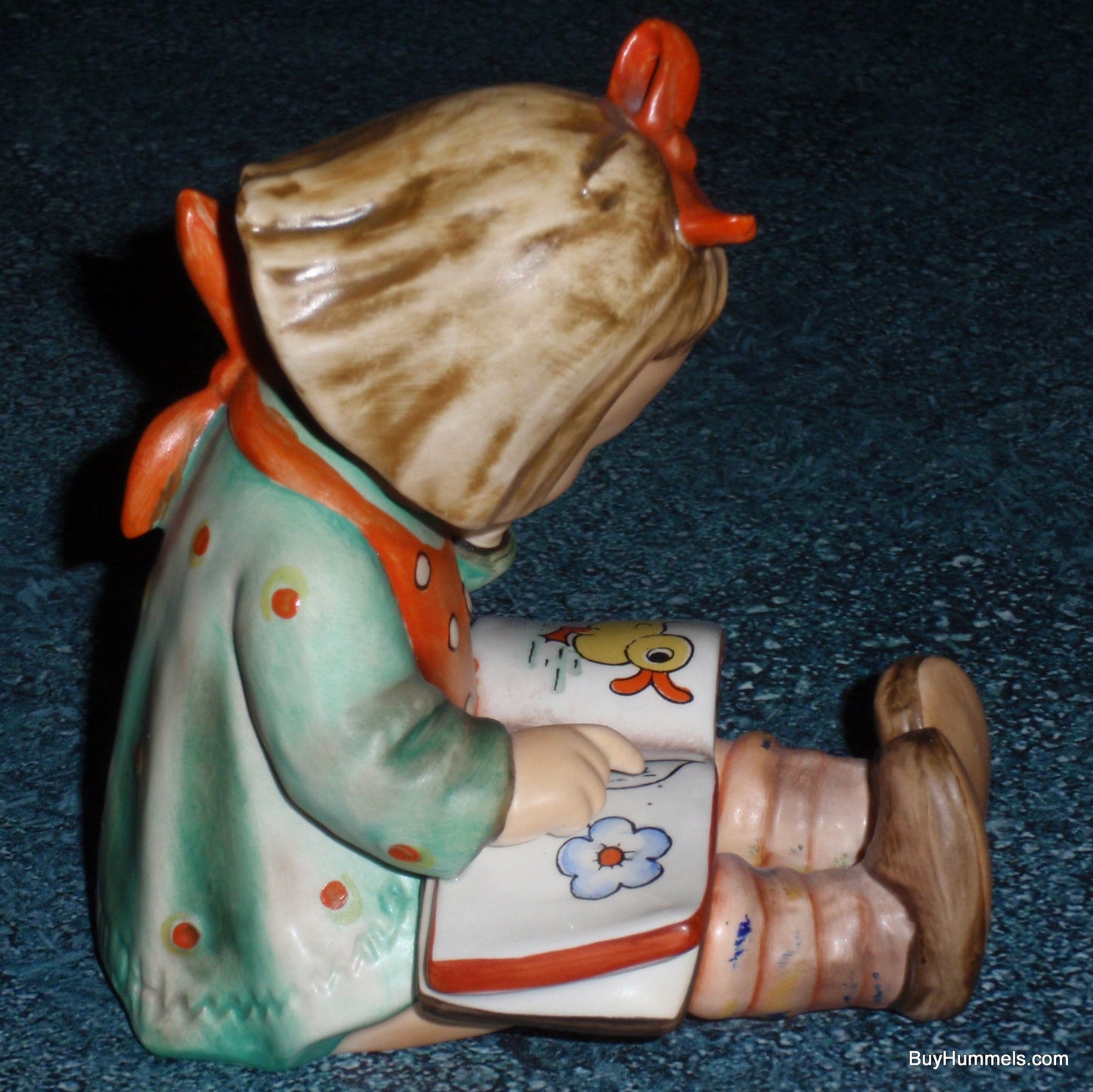 Girl Bookworm Goebel Hummel Figurine #8 - Little Girl Reading Book