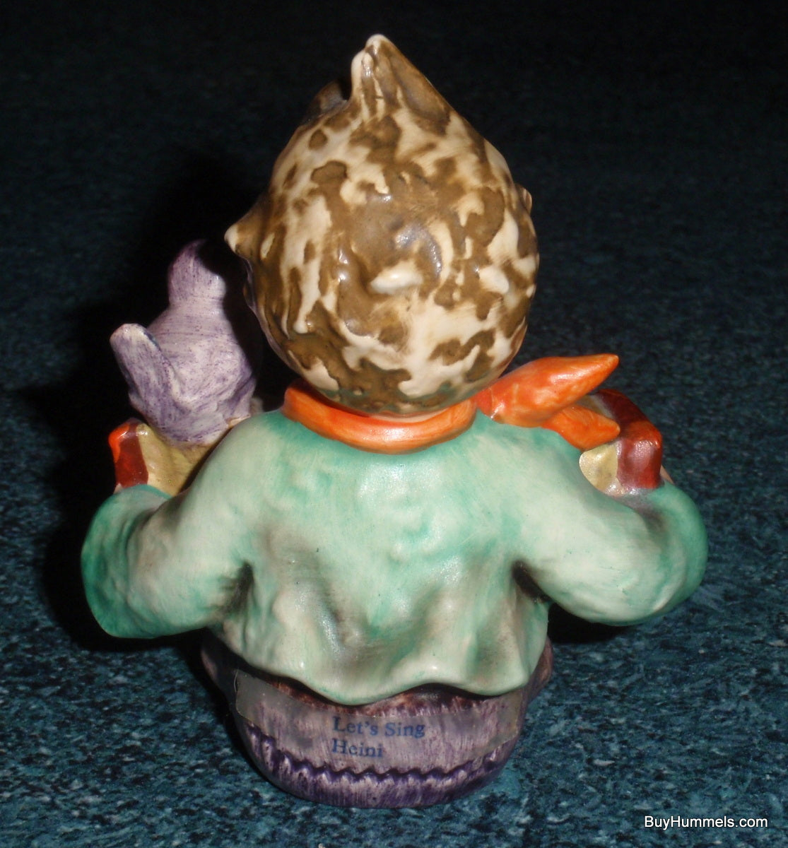 "LET'S SING" Hummel Figurine #110/0 TMK5 Boy Playing Accordion With Bird
