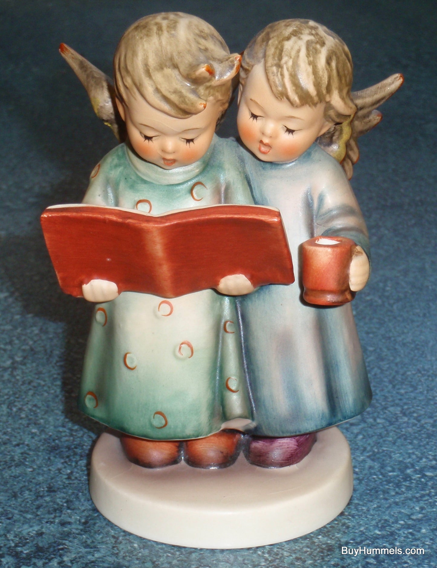 "Angel Duet" Goebel Hummel Candle Holder Figurine #193 - Two Angels Singing!