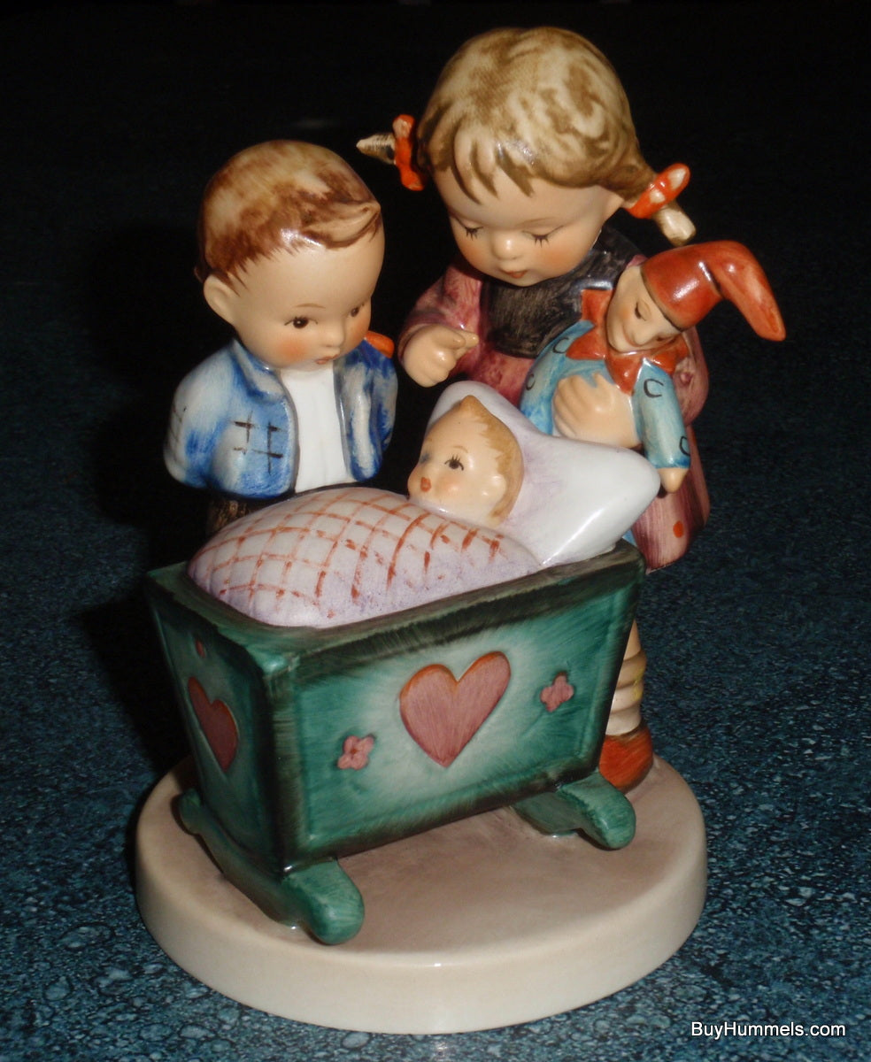 "Blessed Event" Goebel Hummel Figurine #333 - Siblings With Little Newborn Baby!