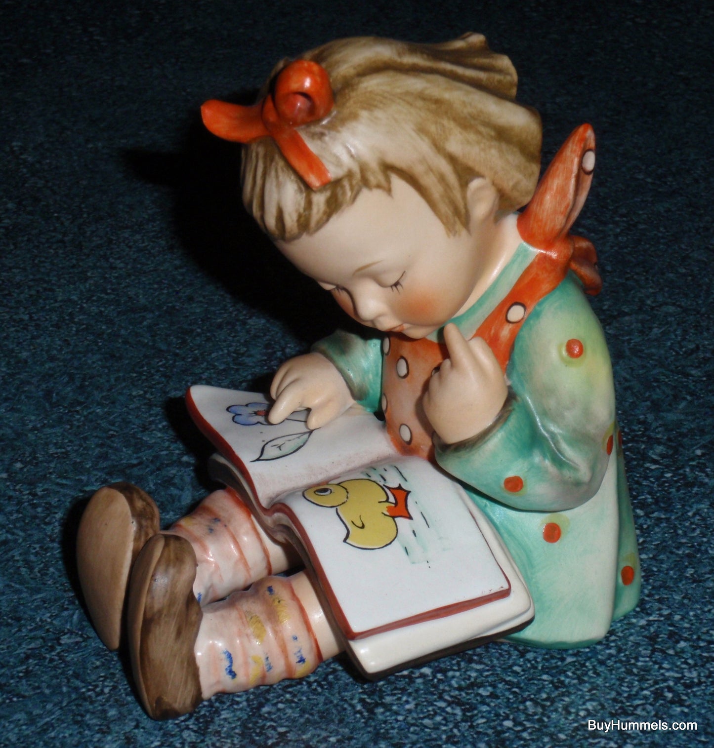 Girl Bookworm Goebel Hummel Figurine #8 - Little Girl Reading Book