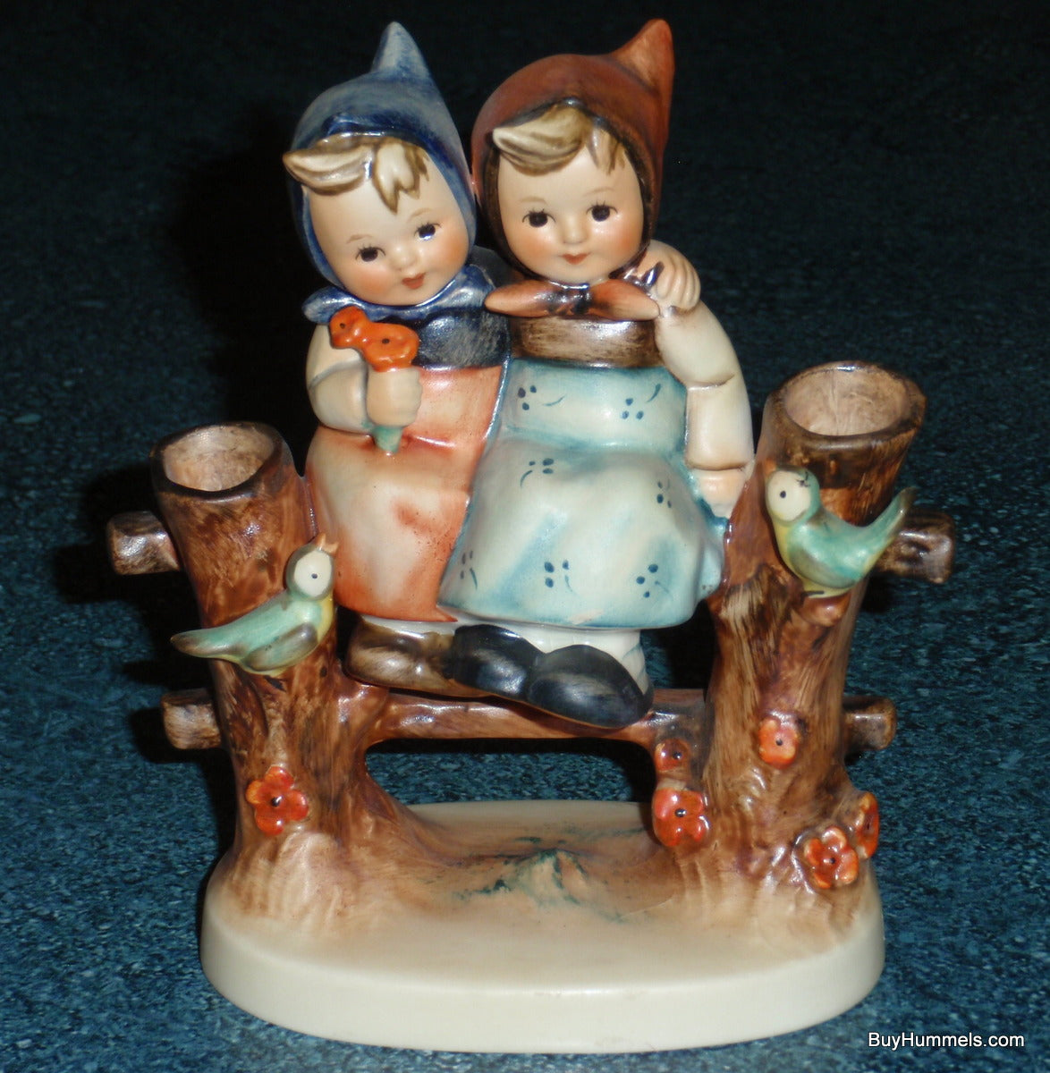 "Coquettes" Goebel Hummel Figurine #179 - Two BFFs On Fence - GREAT GIFT!