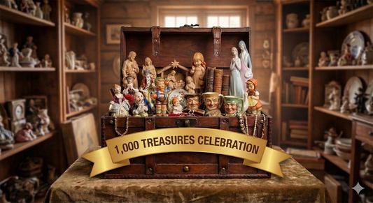 1,000 authentic Hummel, Lladro, Royal Doulton and ANRI treasures inside a vintage wooden chest.