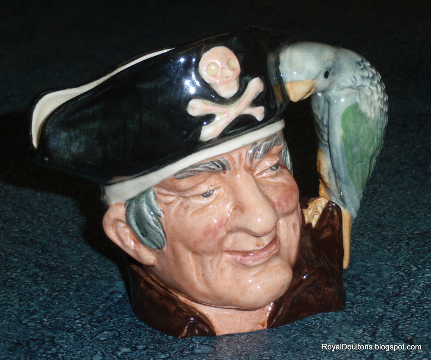 Long John Silver Royal Doulton Toby Jug D6386 Treasure Island Pirate Gift!