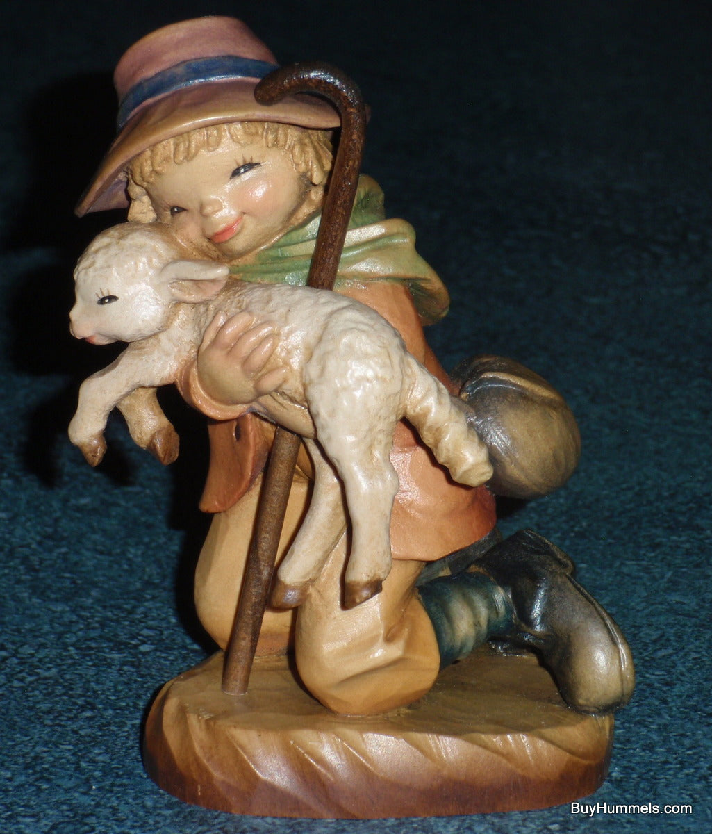 Anri The Good Samaritan Shepherd of the Year 5" Carved Wood Figurine