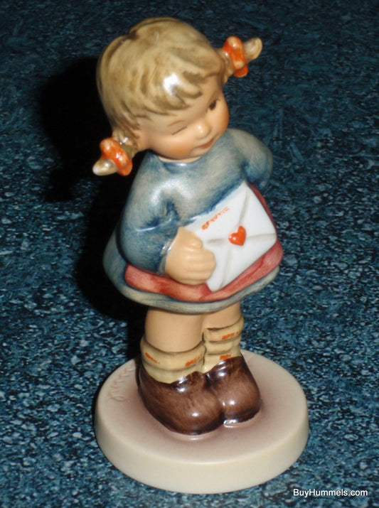 Goebel Hummel 2050/A Messages of Love Girl in Blue Dress with Letter Figurine