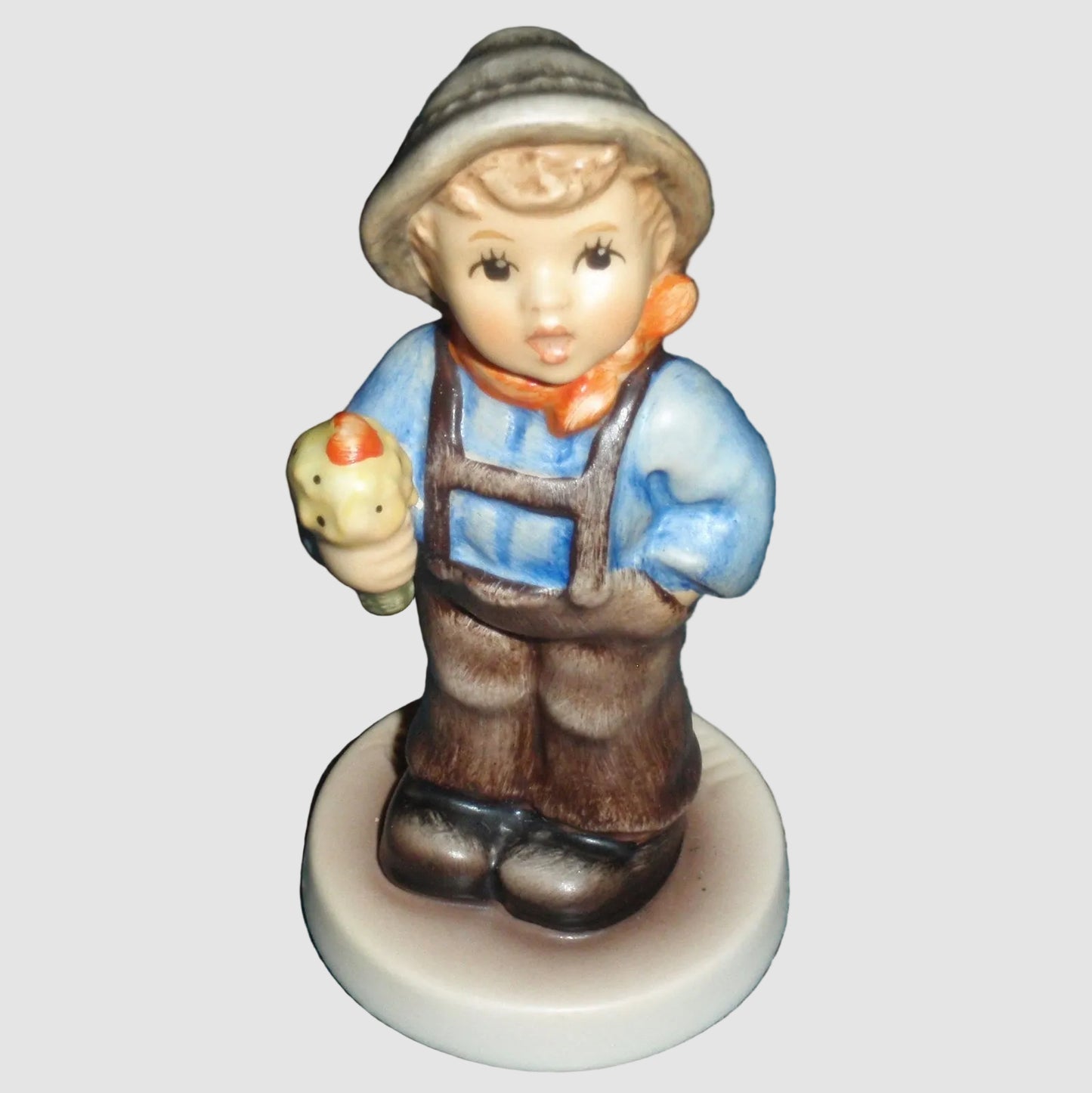 Goebel Hummel Flowers For Mother Figurine 2193 4/0 Blumen für's Mutterl Helmut Fischer Boy Bouquet TMK-8 Vintage Germany Porcelain
