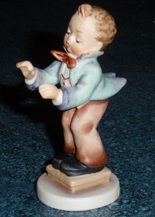 "Band Leader" Goebel Hummel Figurine #129/4/0 - Little Boy Conductor!