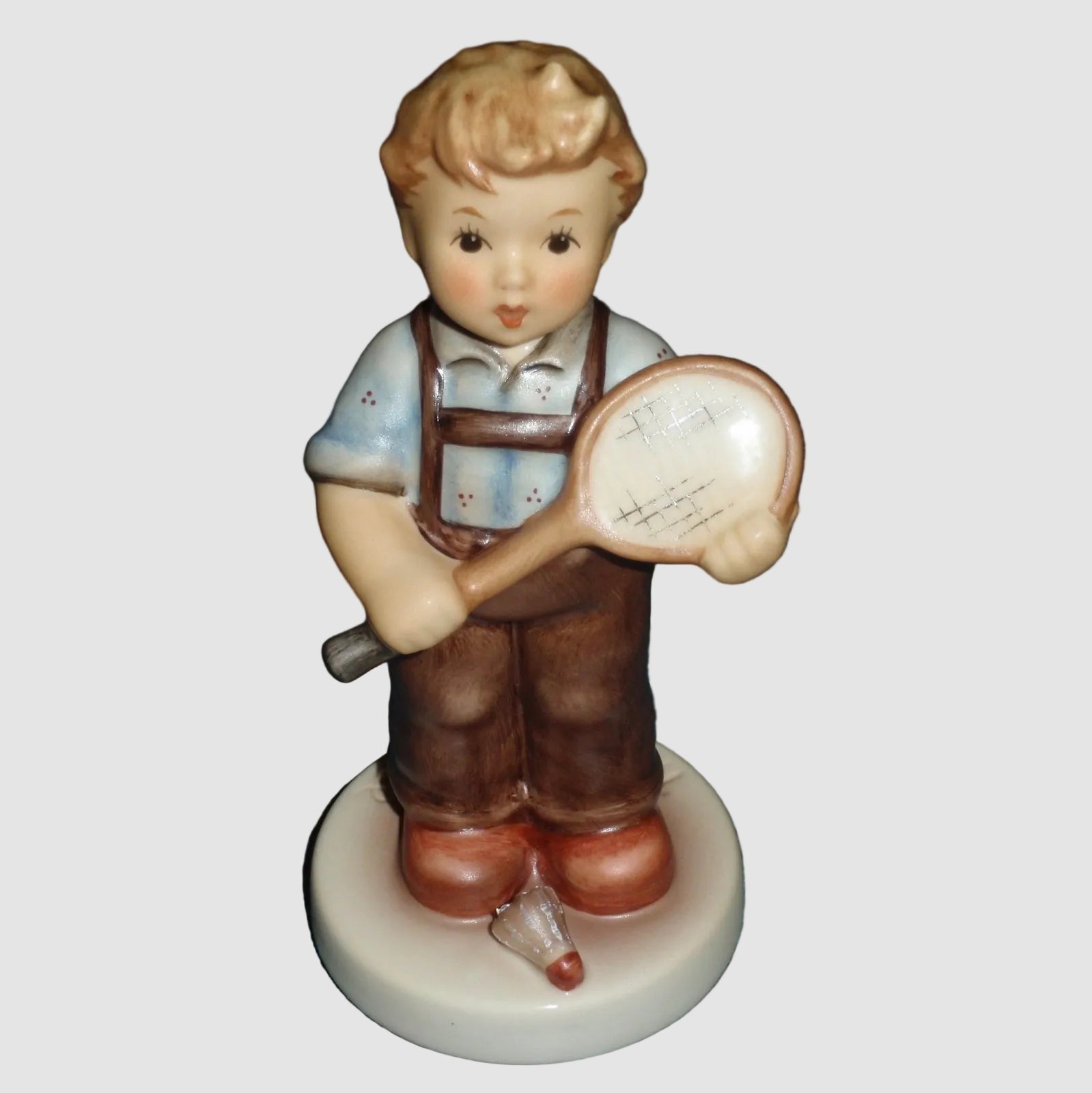 Goebel Hummel Thomas Figurine 2441 Marion Huschka Badminton Racket Birdie Exclusive Edition TMK11 Mint In Box Germany Porcelain