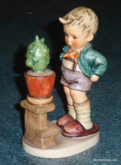 "Confidentially" Goebel Hummel Figurine #314 Boy Talking To Cactus - CUTE GIFT!