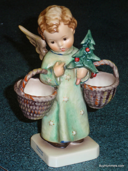 "Christmas Angel" Goebel Hummel Figurine #301 - Angel With Two Baskets And Christmas Tree!