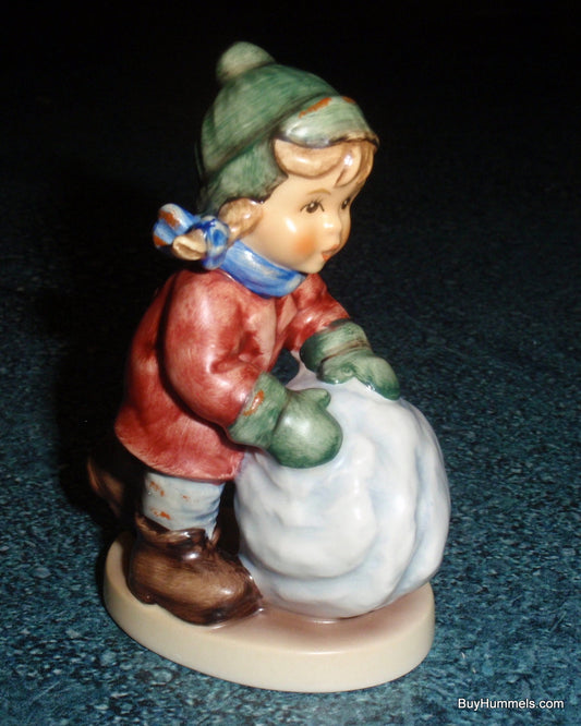 Goebel Hummel First Snow 2035 4/0 Girl with Snowball Figurine Helmut Fischer Snowflake Mark