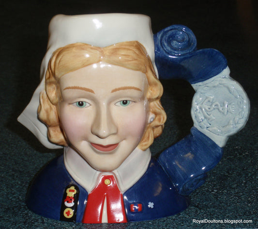 "The Nurse" Royal Doulton Character Jug D7216 with Original Box