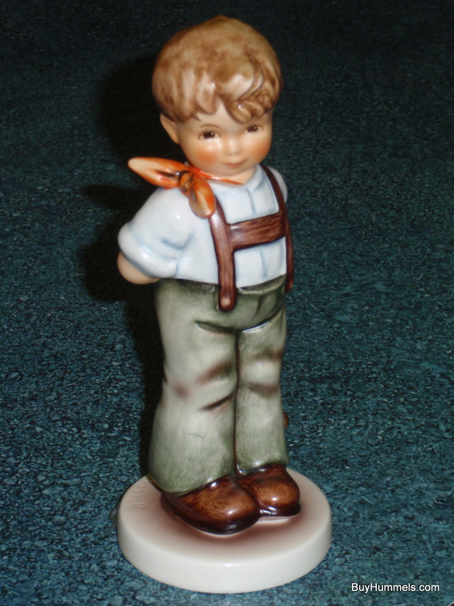 "I Didn't Do It" Goebel Hummel Figurine #626 TMK7 - Little Boy With Bow - CUTE!