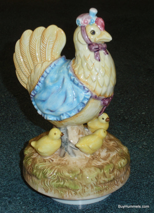 Beatrix Potter Figurine Roating Music Box "Sally Henny Penny" - Cute Farm Life Chicken Collectible Gift!