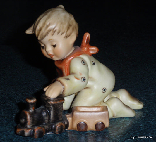 "Playtime Express" Limited Edition Goebel Hummel Figurine #2112/D - Boy Playing With Train!