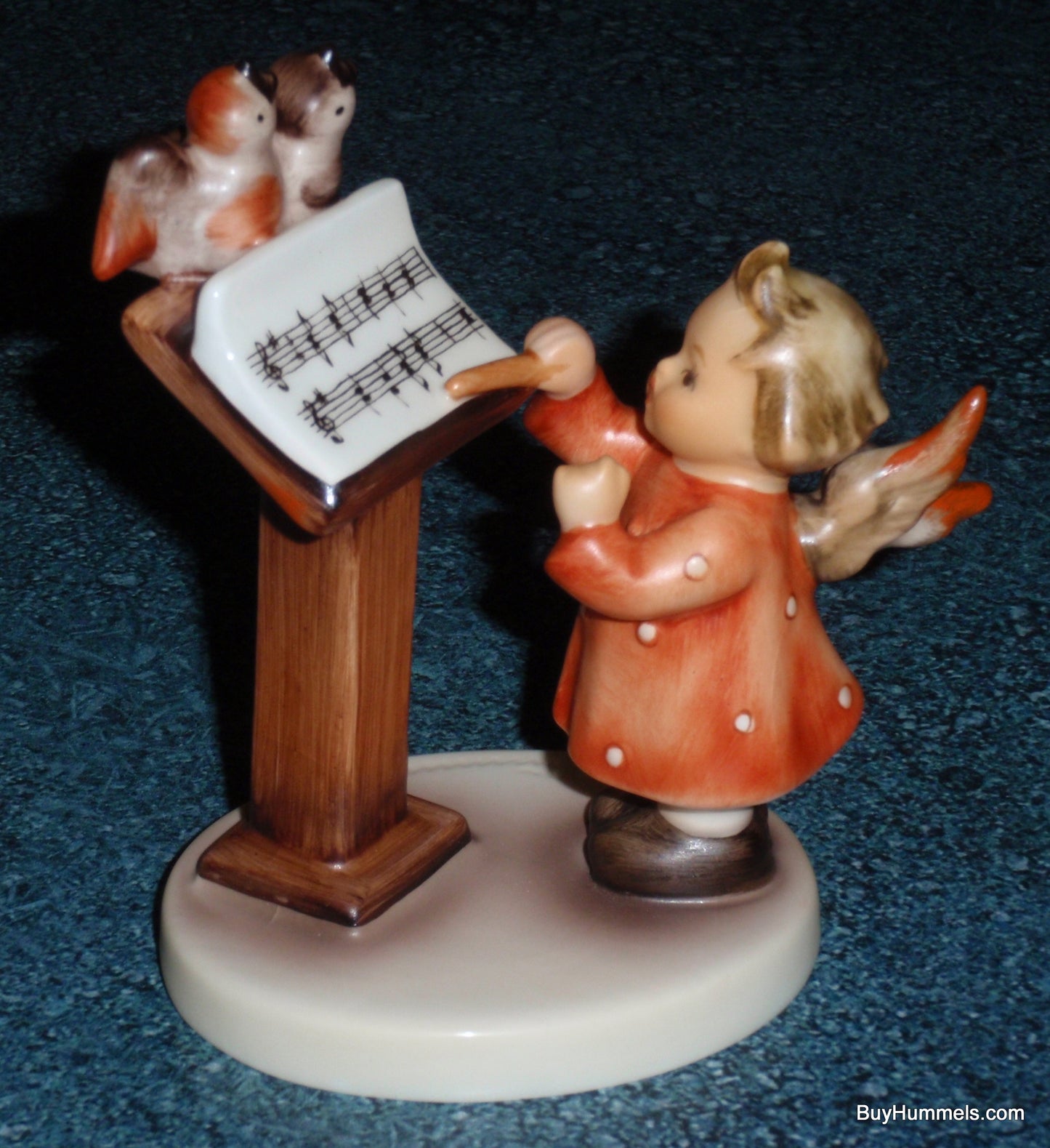 "Bird Duet" Goebel Hummel Figurine #169 Angel Conductor With Two Birds!