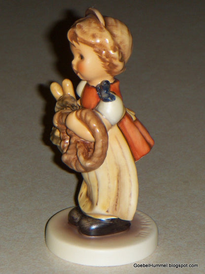 "Pretzel Girl" Goebel Hummel Figurine #2004 - Girl with Basket (4.5")