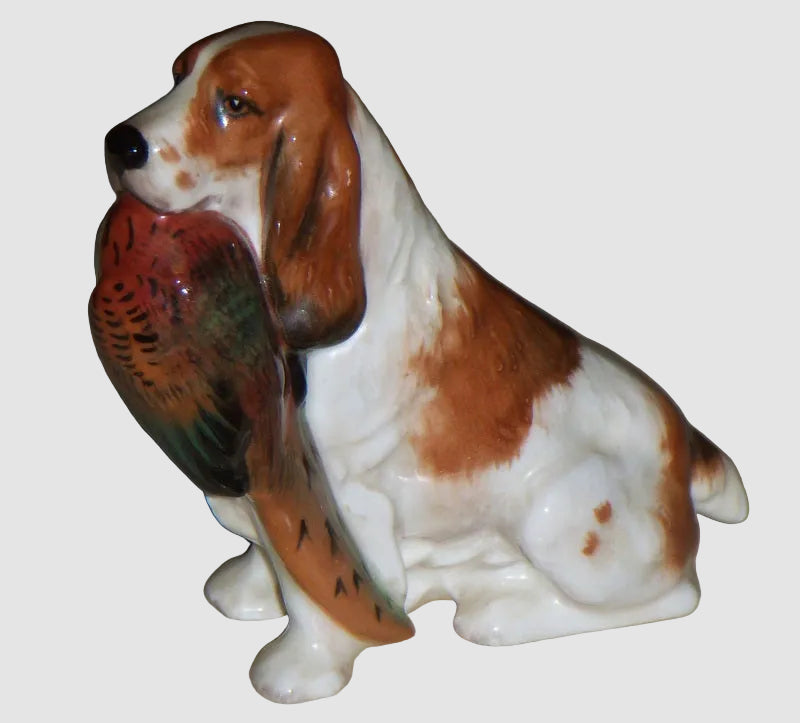 "Cocker Spaniel With Pheasant" Royal Doulton Figurine HN1029 (3.5")