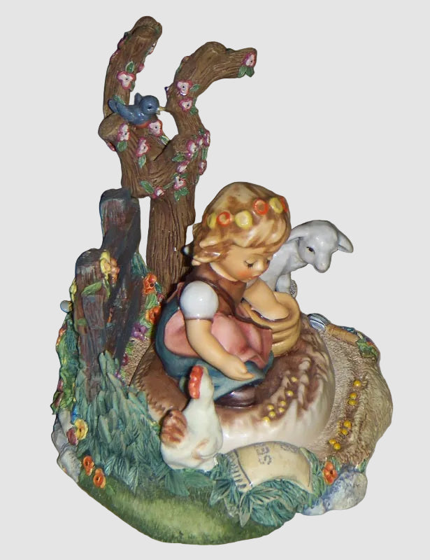 Goebel Hummel "Spring Sowing" Limited Edition Figurine #2086 With Seeds Of Friendship Hummelscape