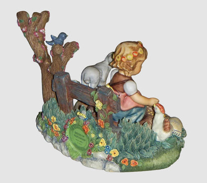 Goebel Hummel "Spring Sowing" Limited Edition Figurine #2086 With Seeds Of Friendship Hummelscape