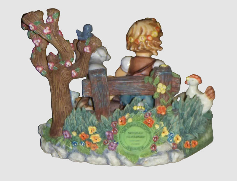 Goebel Hummel "Spring Sowing" Limited Edition Figurine #2086 With Seeds Of Friendship Hummelscape