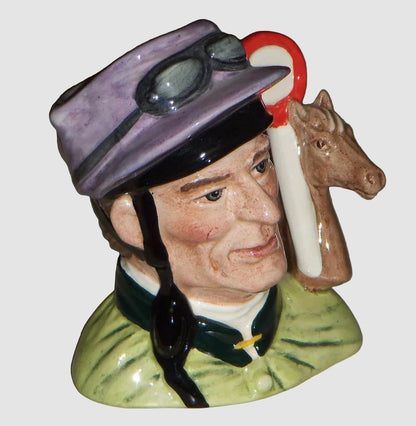 "The Jockey" Royal Doulton Character Toby Jug D6877 - Medium (4")