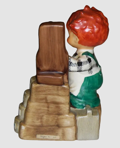 "Super Service" Goebel Charlot Byj Figurine BYJ 39 - Redhead Boy (5")