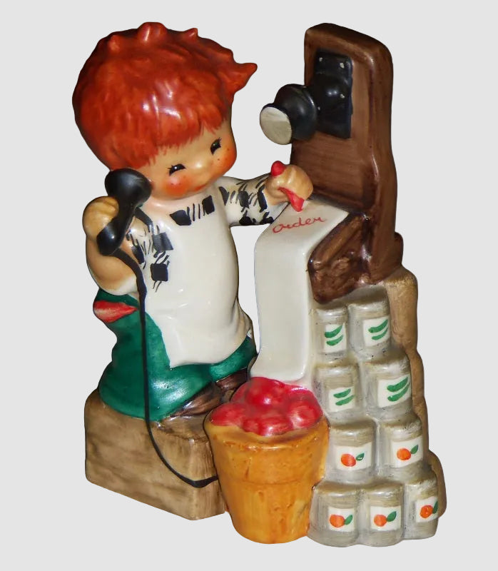 "Super Service" Goebel Charlot Byj Figurine BYJ 39 - Redhead Boy (5")