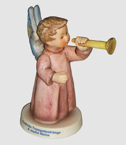 Goebel Hummel A Joyful Noise Figurine 643 4/0 Angel Horn Posaunenschall Helmut Fischer Vintage Germany
