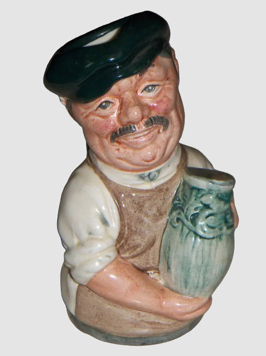 Royal Doulton Albert Sagger The Potter Character Jug D6745 Doultonville Collection 1985 Toby Jug Vintage England Porcelain