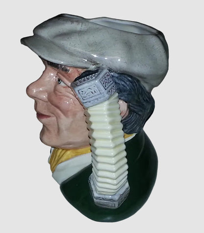 "The Busker" Royal Doulton Character Toby Jug D6775 - Large (6.5")