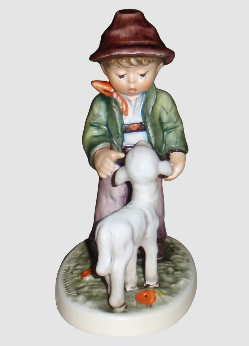 Goebel Hummel Shepherd Boy Figurine 395 0 Boy Lamb Sheep Shepherd Vintage Germany