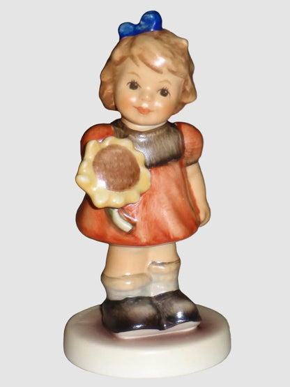 Goebel Hummel Sunflower Girl Figurine 2195/4/0 Sonnenblumenmädchen Helmut Fischer Vintage Germany Porcelain