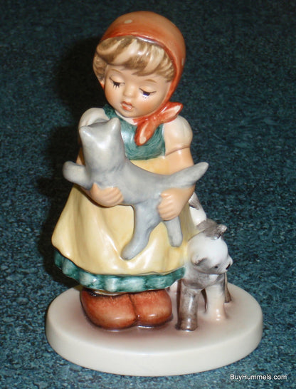 Goebel Hummel Figurine "Tender Love" #2007 Girl With Cats - RARE GIFT!