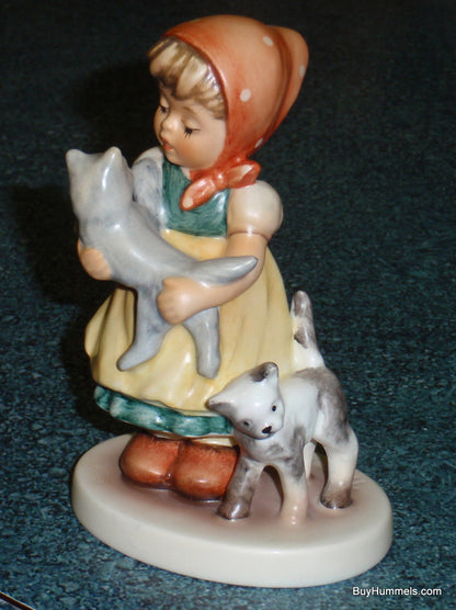 Goebel Hummel Figurine "Tender Love" #2007 Girl With Cats - RARE GIFT!