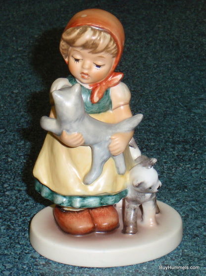 Goebel Hummel Figurine "Tender Love" #2007 Girl With Cats - RARE GIFT!